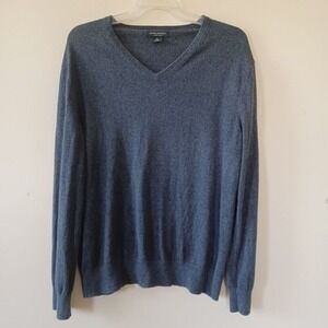 Banana Republic Cashmere Blend Mens XL Sweater Luxury‎ Vneck Long Sleeve Preppy